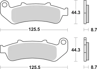 Produktbild von Bremsbeläge SBS 685LF Street Ceramic