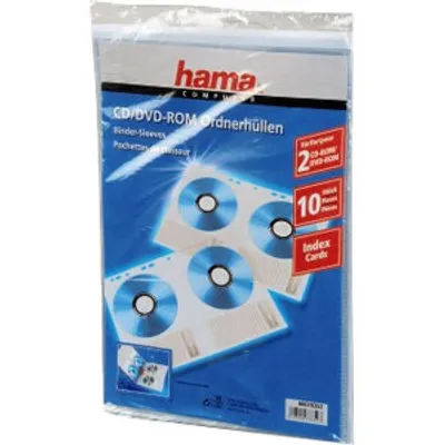 Produktbild von Hama 00078352, Schutzhülle, 2 Disks, Transparent, Polypropylen (PP), 120 mm, 210 mm