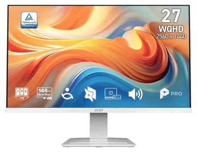 Obrázek produktu pro MSI Pro MP273QW E14, 68,6 cm (27"), 2560 x 1440 px, Wide Quad HD, 4 ms, Bílá