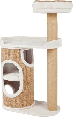 Imagen del producto de Árbol para gatos de 117 cm, color gris claro/marrón