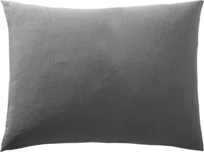 Image de Taies d'oreiller - PROMO LINGE - Alia - Coton - 50x70 cm - anthracite