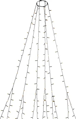 Produktbild von Konstsmide 6662-830, 450 Lampen, LED, Bernstein, Draußen, Schwarz, Kunststoff