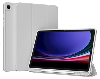 Produktbild von Accezz Smarte Klapphülle aus Silikon Samsung Galaxy Tab A9 Plus - Grau