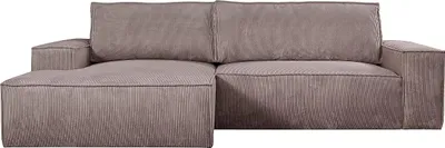 Produktbild von AMELIA PASCAL MORABITO fliederfarbenes Velours-Ecksofa - Linkes Ecksofa