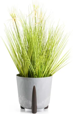 Produktbild von HowHomely | Pflanzkübel - Moss - 26x25 cm - Grauer Beton - Modernes Design - Umweltfreundlich