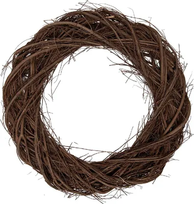 Image de Couronne de Noël en Rattan Brun Clayre & Eef Ø 45 cm