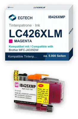 Produktbild von Tinte kompatibel mit Brother LC426XLM Magenta MFC-J4335DW MFC-J4335DWXL
