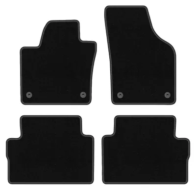 Productafbeelding van Velours automatten voor Volkswagen Sharan II vanaf 2010 (MPV) – 4-delig, zwart, op maat – Wielganizator BASIC