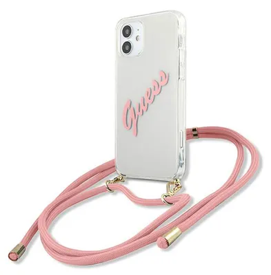 Zdjęcie produktu dla Guess Guhcp12Scrtvspi Iphone 12 Mini 5,4 Różowy/Pink Hardcase Script Vintage