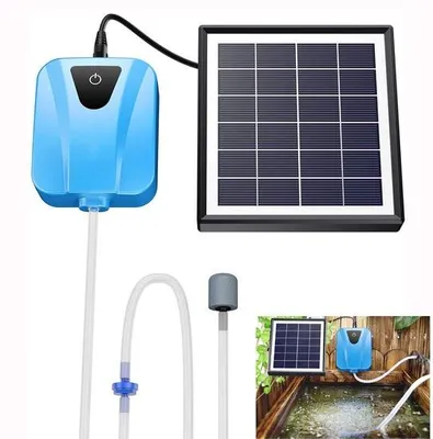 Produktbild von Solar-Pumpe für Teich - Solar-Teichbelüfter - Luft- und Sauerstoffpumpe - für Teich und Aquarium