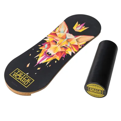 Produktbild von Trickboard Jackal | Balance Board mit Rolle 87 cm bis 120 kg | Gleichgewichtstrainer für Fitness & Core