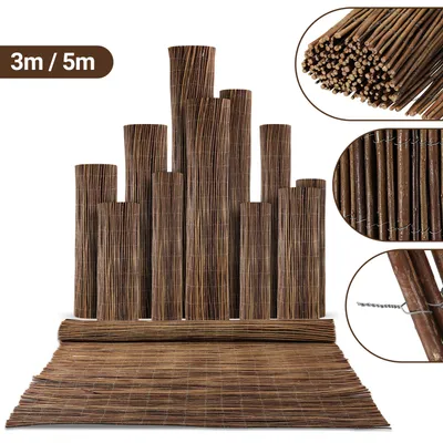 Produktbild von Bettizia Weidenzaun Weidenmatte 80 x 300cm Sichtschutz Sichtschutzmatte Zaun für Garten, Terrasse und Balkon