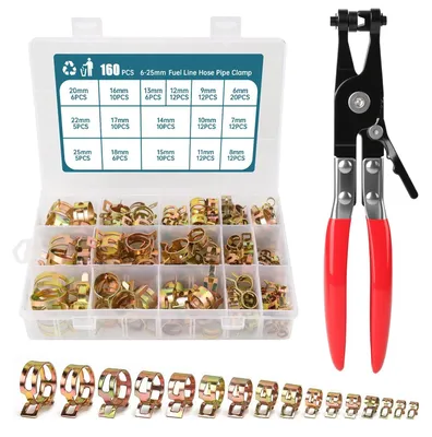Obrázek produktu pro 160 kusů svorkových krimpovacích nástrojů s kleštěmi, v 16 různých velikostech