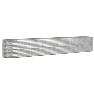 Produktbild von vidaXL Hochbeet Verzinkter Stahl 440x80x68 cm Silbern