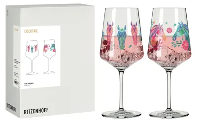 Produktbild von Ritzenhoff Reitgold Cocktailglas-Set #7 #8 544 ml Kristallglas