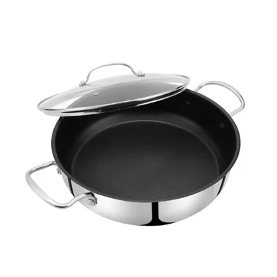Immagine prodotto di Pentole robuste e durevoli per la cucina moderna Padella con coperchio ? 28 cm