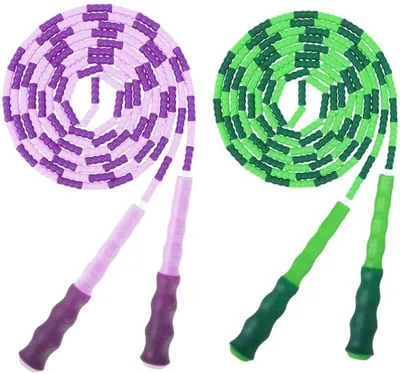 Produktbild von Unyqoos® Verstellbares Seilspringen mit weichen Perlen für Fitness und Outdoor-Spaß