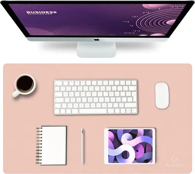 Obrázek produktu pro Knodel podložka na stůl podložka na stůl 60x35cm PVC notebook voděodolná oboustranná růžová stříbrná