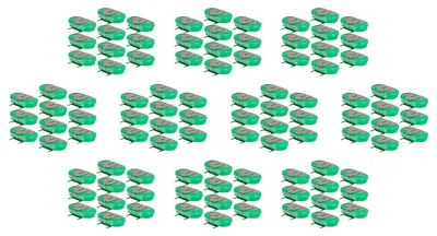 Produktbild von vhbw 100x NiMH Ersatz Knopfzellen-Akku (150 mAh, 1,2 V, NiMH)