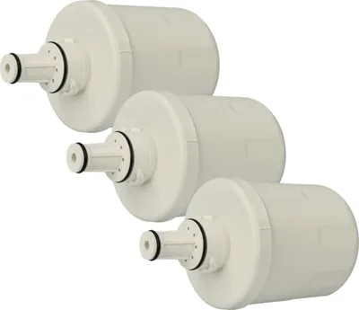 Produktbild von vhbw 3x Wasserfilter Filterkartusche Filter kompatibel mit Samsung RS21JLAT1, RS21JLAL1, RS21FANS1/XEG, RS21JGNS1, RS21JGRS1, RS21JGMS1 Kühlschrank
