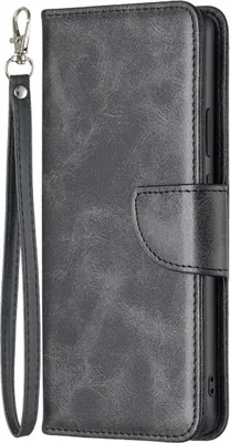 Produktbild von König Design Hülle kompatibel mit ZTE Blade A51 Kunstleder Handyhülle - Handy Case Schwarz