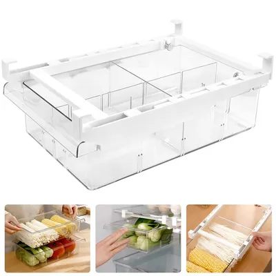 Produktbild von Ausziehbare Kühlschrank‑Schublade, Kühlschrank Aufbewahrungsbox, Ordnungssystem für den Kühlschrank