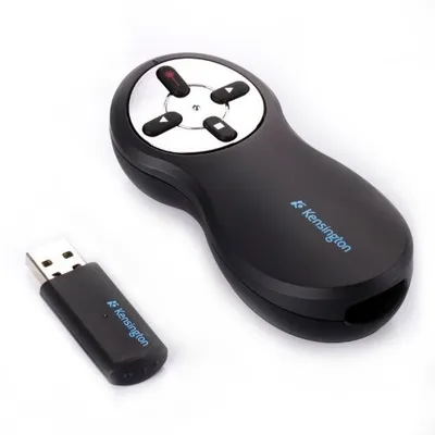 Produktbild von Kensington Si600 Wireless Presenter with Laser Pointer - Präsentations-Fernsteuerung - 4 Tasten - HF - Schwarz