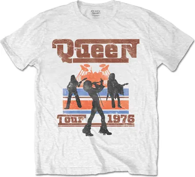 Produktbild von Queen 1976 Tour Silhouettes White M T-Shirt