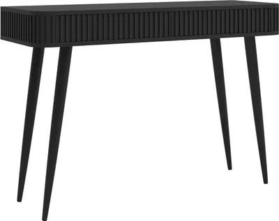 Produktbild von Selsey Ovarlo - Schminktisch mit 2 Schubladen, Schwarz, 113 cm