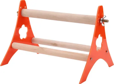 Produktbild von Holzvogelspielzeug, Außenbordstativspielzeug Orange Haustiere Tiere Vögel für Papageien