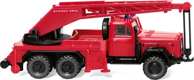 Produktbild von Wiking Magirus Uranus, Kran-Lkw-Modell, Vormontiert, 1:87, Kranwagen KW 15 (Magirus Uranus), Unisex, Feuerwehr