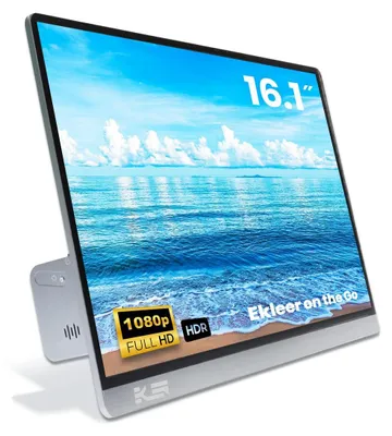 Immagine prodotto di EKLEER 16" Display LCD portatile USB Type-C ink. Custodia da viaggio