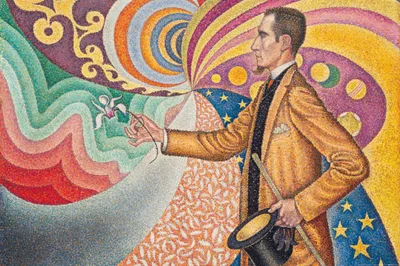 Obrázek produktu pro Paul Signac Art Print Picture - Portrait Des Félix Fénéon, 1890 (80 x 120 cm)