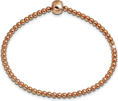 Produktbild von SilberDream Damen-Armband Kugeln 925 Silber poliert 18cm rosevergoldet SDA2278E