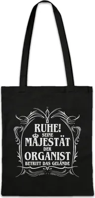 Produktbild von Urban Backwoods Seine Majestät Der Organist, Stofftasche, Farbe: Schwarz