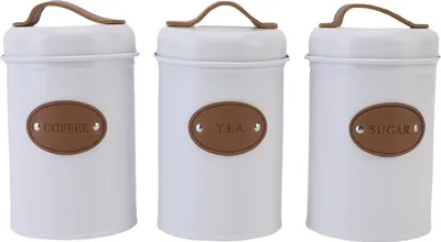 Immagine prodotto di 3 pezzi contenitore per alimenti a tenuta stagna, contenitore multifunzionale per dolci, tè, caffè, per la cucina, beige