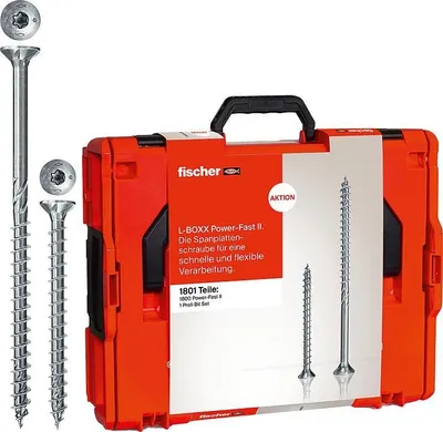 Obrázek produktu pro Fischer Power Fast II L-Boxx 102 Schrauben-Set