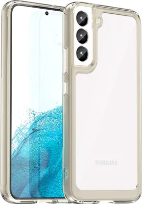 Produktbild von Galaxy S23+ Hülle, Klar Rückseite Stoßfeste TPU Silikon Bumper Schutzhülle für Samsung Galaxy S23+ Grau