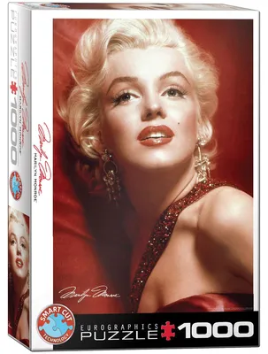 Produktbild von Eurographics Puzzle Marilyn Monroe Portrait in Rot, 1000 Teile, 68 x 48 cm, 6000-0812