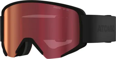 A studio shot of ski goggles.