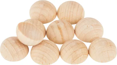 Produktbild von VBS Holz-Halbkugeln ohne Bohrung, 10 Stück Ø 10 mm