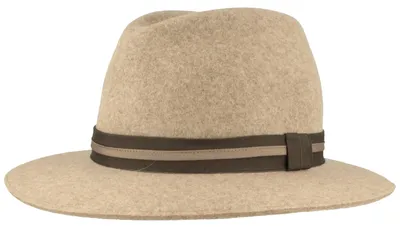 Zapf Trachtenhut Wollfilz-Traveller mit Ripsband-Garnitur in grau