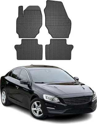 Immagine prodotto di 2010-2018 Volvo S60 tappetini in gomma nero 4 pezzi