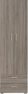 Produktbild von Schrank "Tremelo" 01, Farbe: Eiche Trüffel - Abmessungen: 202 x 60 x 41,50 cm (H x B x T)
