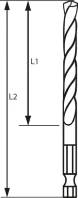 Produktbild von HSS Spiralbohrer mit Sechskantschaft 9,0 mm