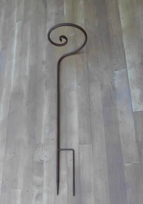 Produktbild von 60 cm Gartenstab Rankstab Rosenstab. Doppelspieß Eisen Rost