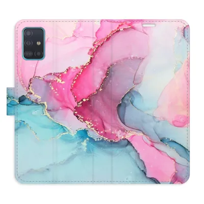 Produktbild von iSaprio flip pouzdro PinkBlue Marmor pro Samsung Galaxy A51
