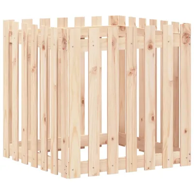 Produktbild von Pflanzkübel Lattenzaun-Design 70x70x70 cm Massivholz Kiefer