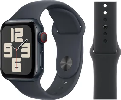 Produktbild von Original Apple Sport Armband M/L 38/40/41mm MAX94ZM/A Black 3. Gen