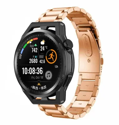 Produktbild von Strap-it Huawei Watch GT Gliederarmband (Roségold)
